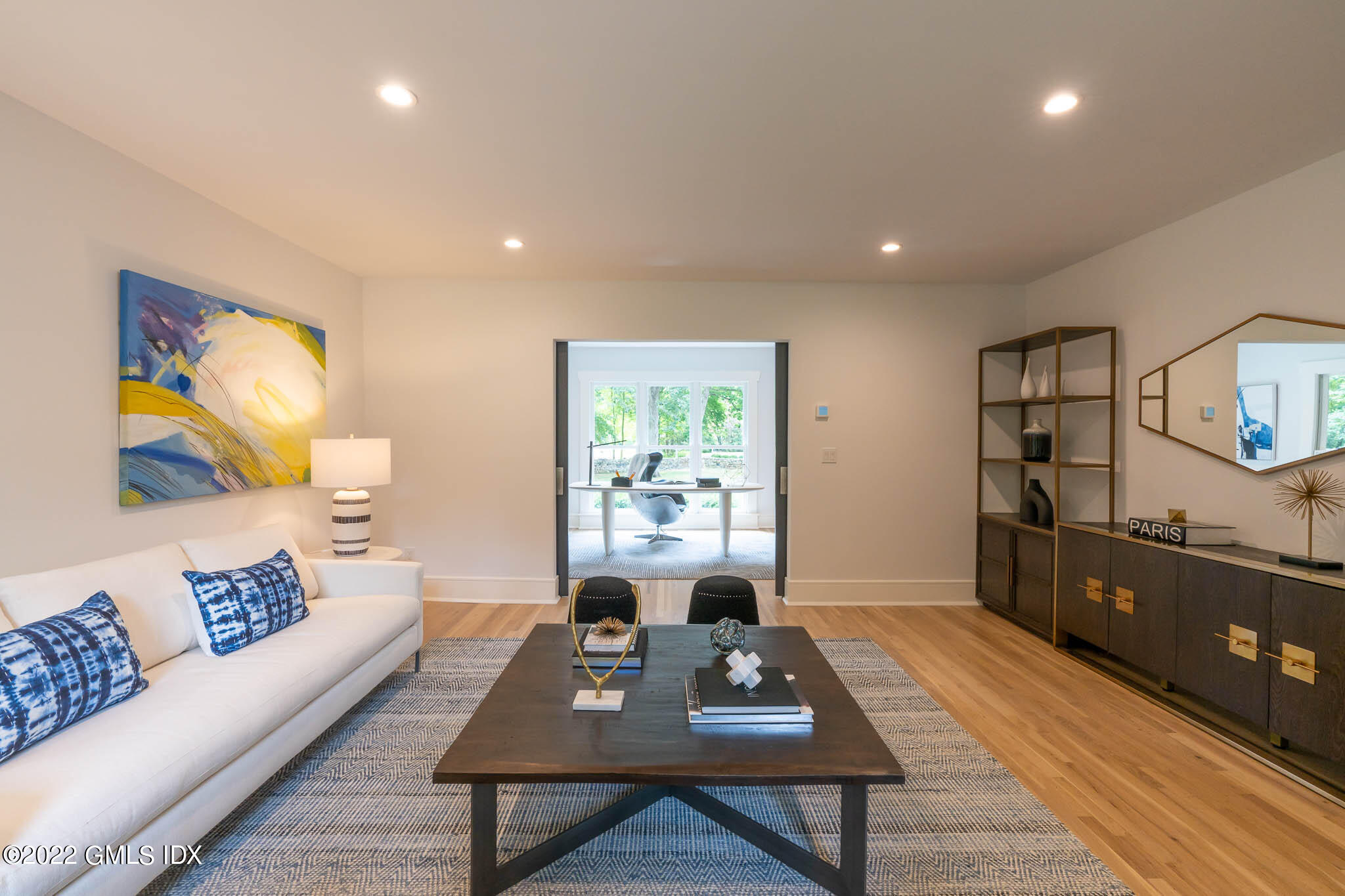 21 Hedgerow Lane Greenwich, CT 06831 - Photo 9 of 35 a living room with furniture and a wooden floor
