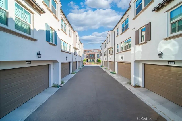 a view of a street with building