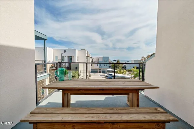 a view of a living room and furniture