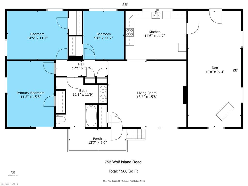 753 Wolf Island Road Reidsville, NC 27320 - Photo 42 of 42 Floor plan