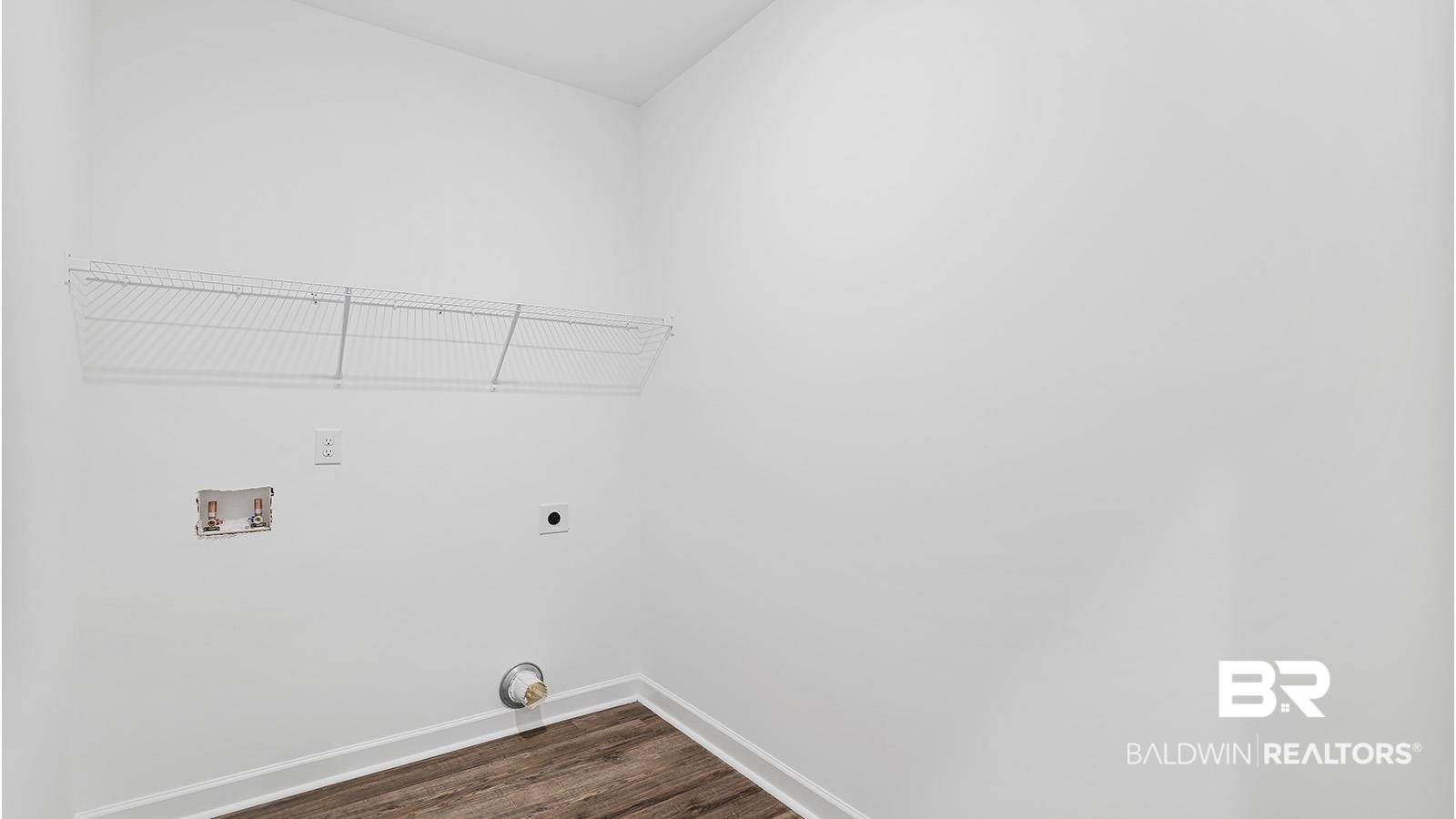 30567 Asheville Road Daphne, AL 36527 - Photo 18 of 29 Laundry room featuring dark wood-style floors, washer hookup, and electric dryer hookup