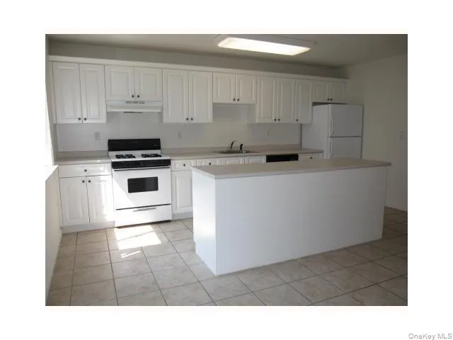a kitchen with stainless steel appliances a stove a sink and white cabinets