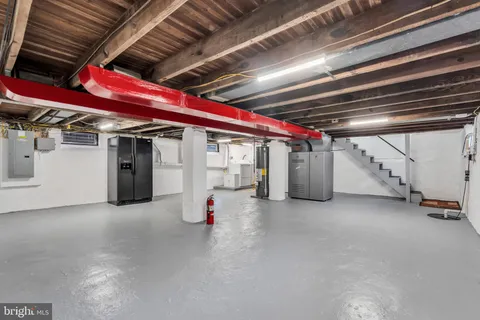 a view of storage and utility room