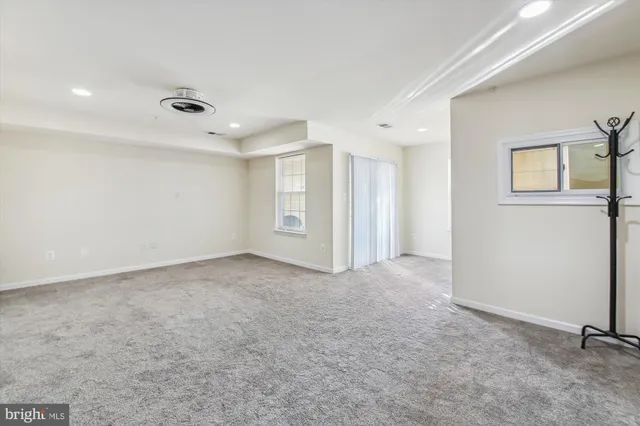 a view of a livingroom with a staircase