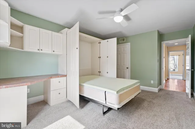 a view of a backyard with plants and large tree