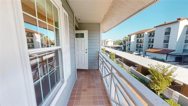 a view of balcony and deck