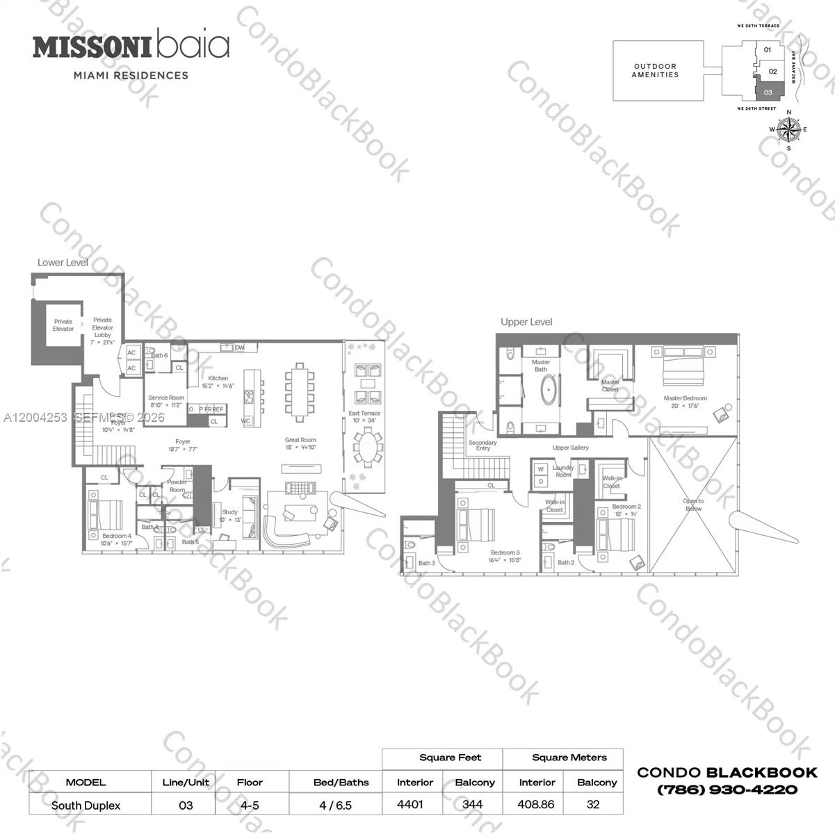 700 Northeast 26th Terrace, Unit TH403 Miami, FL 33137 - Photo 41 of 85 a picture of a floor plan