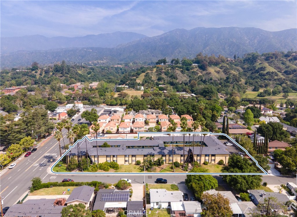 an aerial view of multiple house