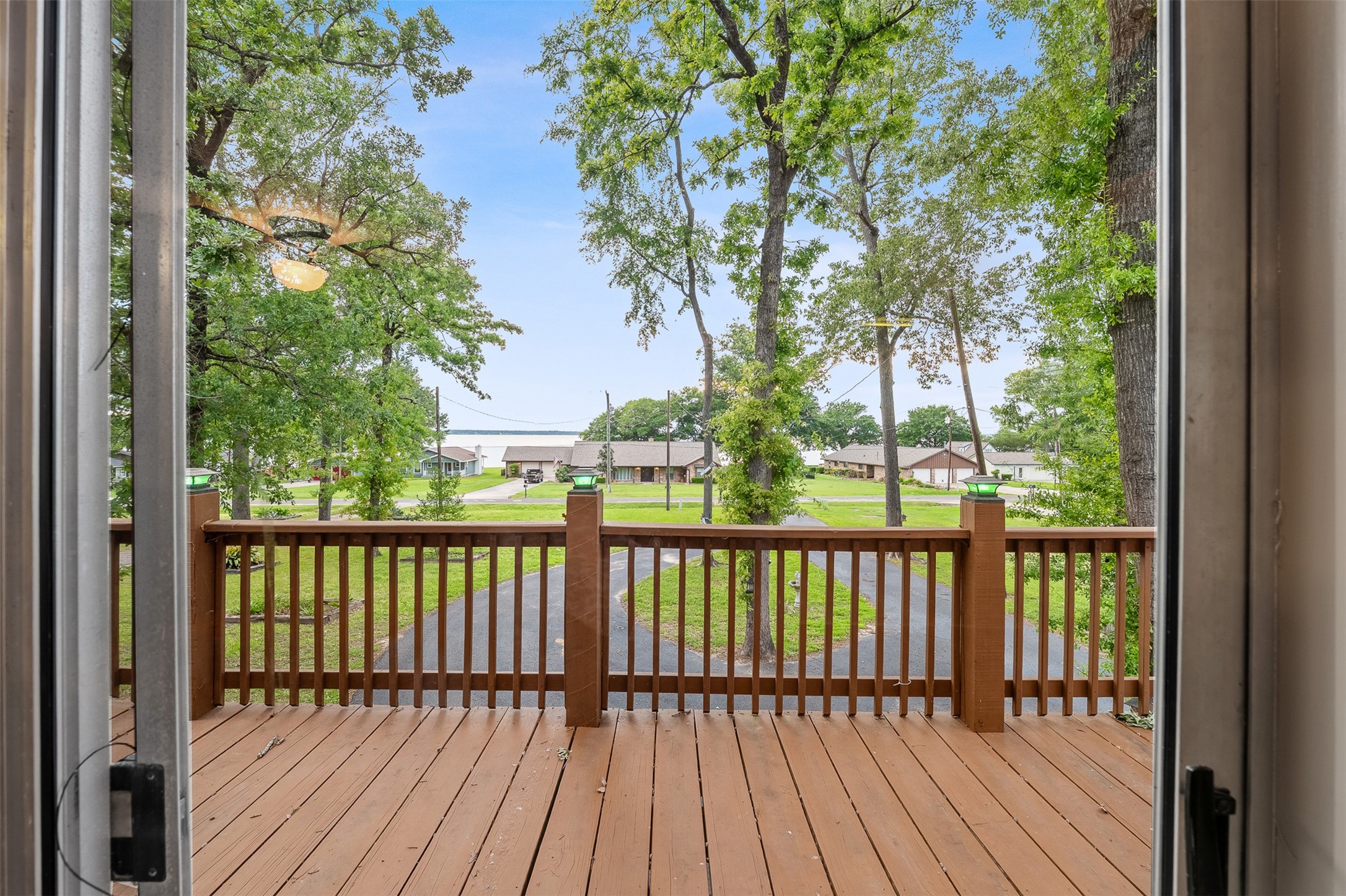 439 Lakeview Harbor Onalaska, TX 77360 - Photo 13 of 43 a view of balcony with wooden floor