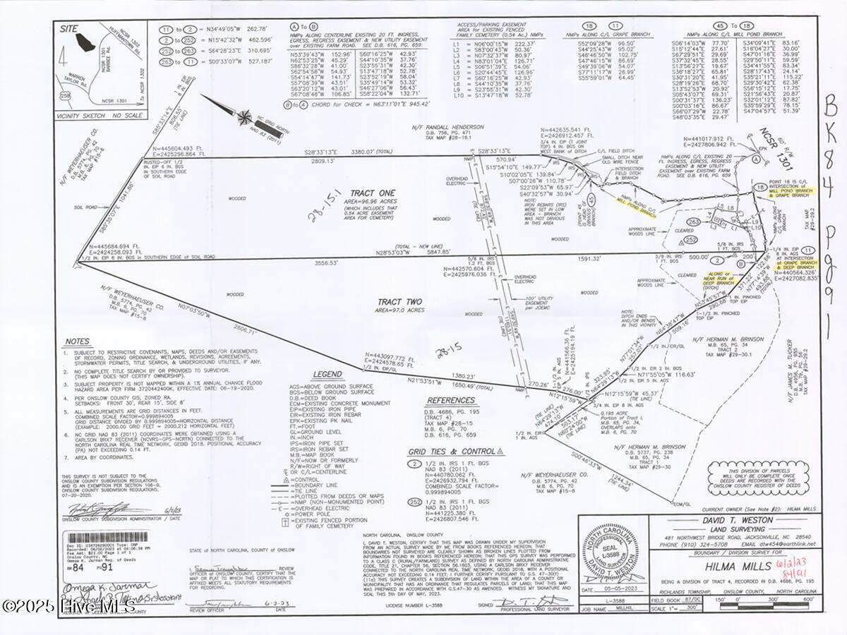 1 Barbee Road Richlands, NC 28574 - Photo 28 of 39 28. Plat Map Image
