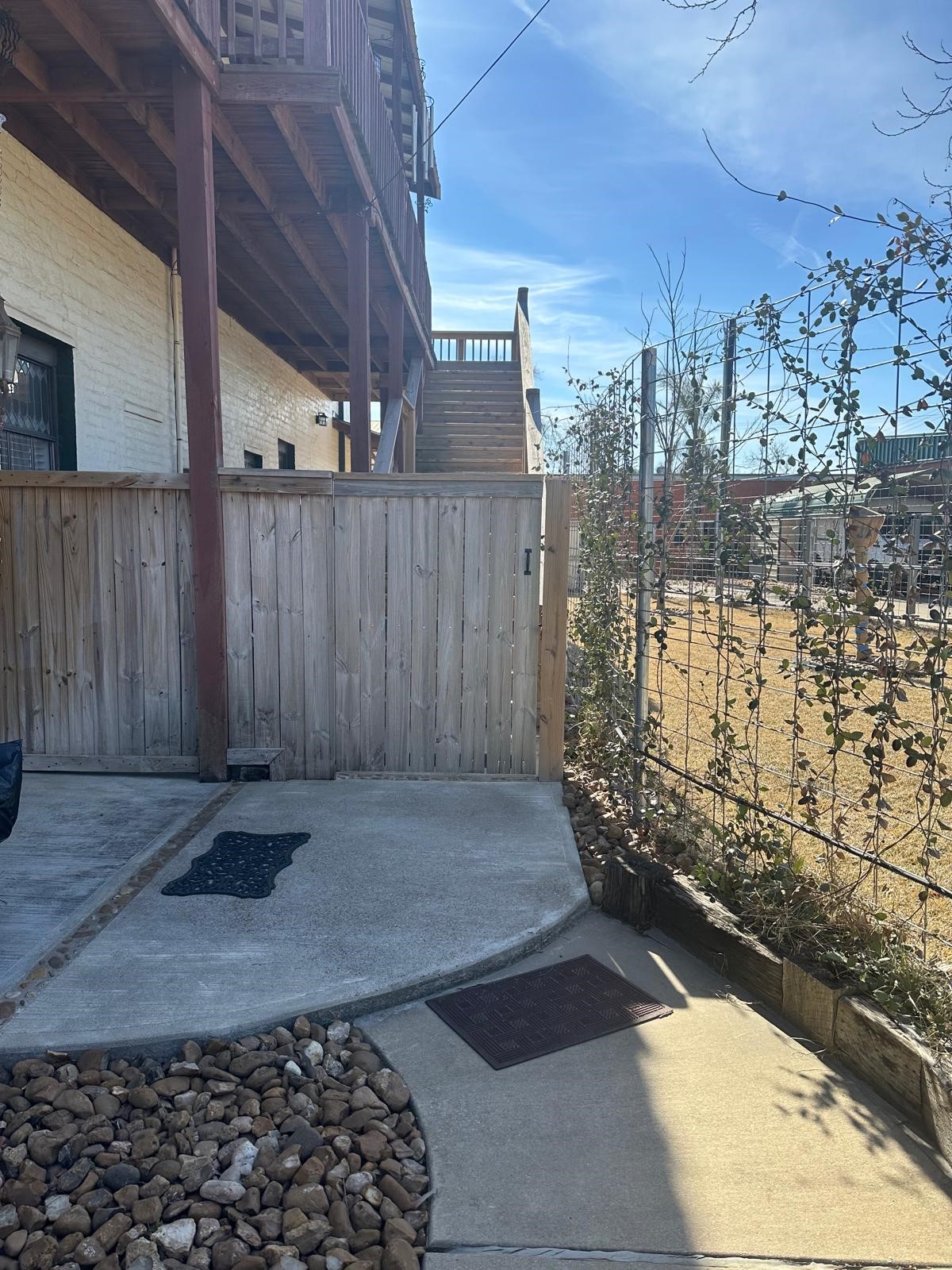 Principal Entry back of the building