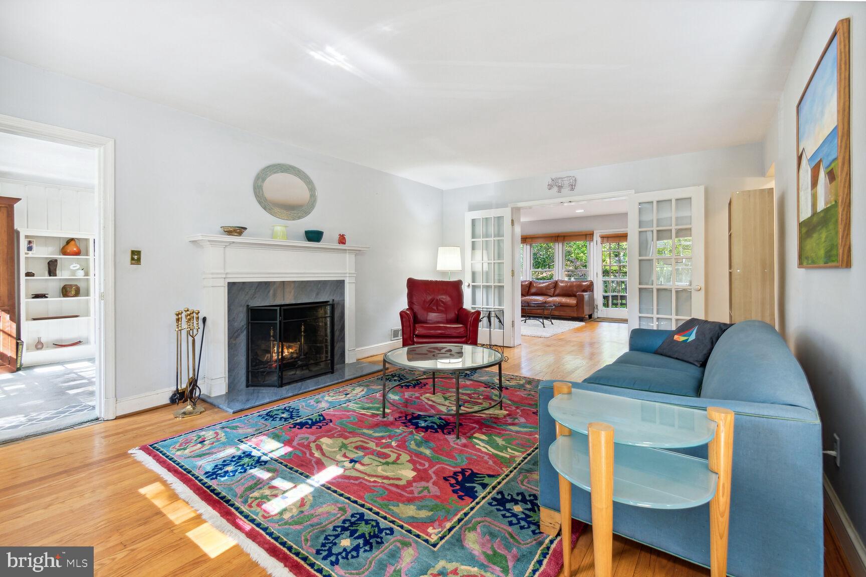 5423 Harwood Road Bethesda, MD 20814 - Photo 4 of 43 Living Room opens to the Family Room
