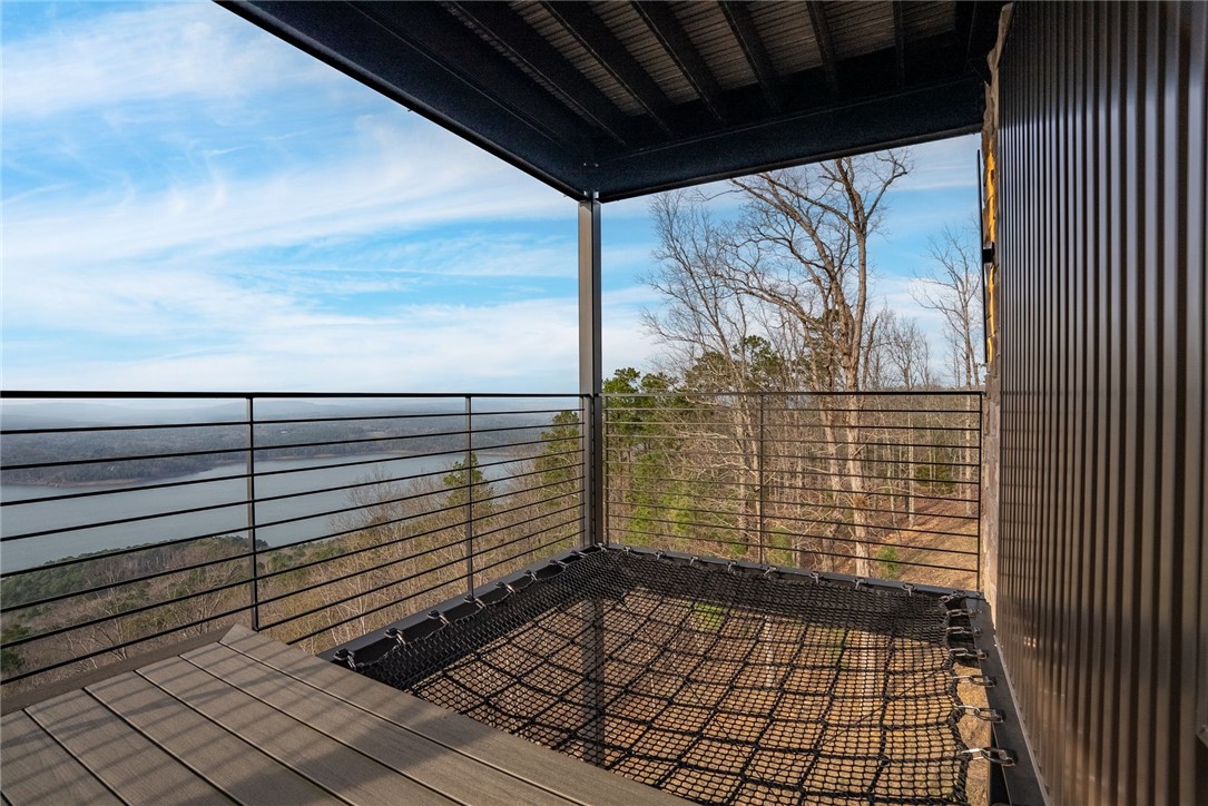 2623 Alum Cave Road Bee Branch, AR 72013 - Photo 59 of 60 Outdoor balcony featuring wood-finish decking and a black cable railing system