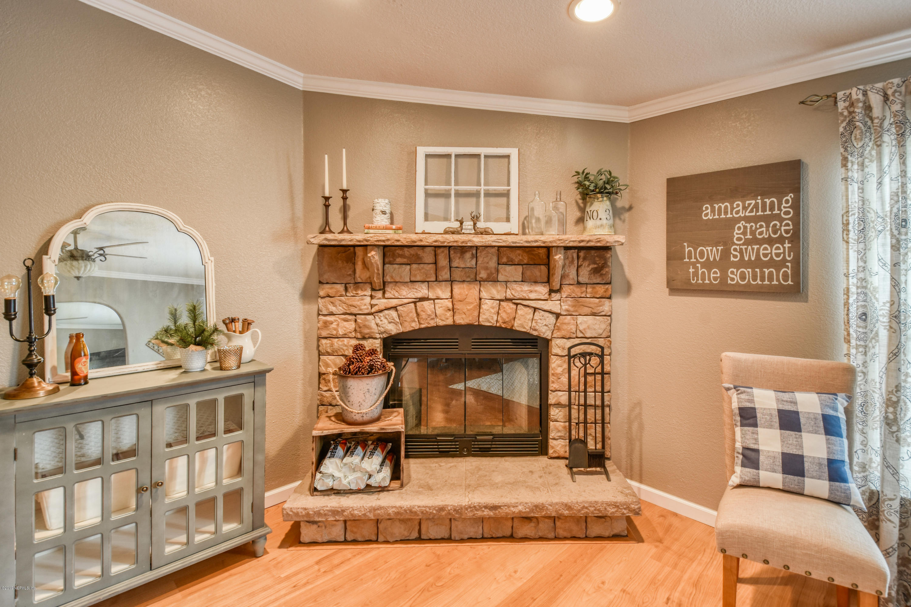 206 Comer Road Palatka, FL 32177 - Photo 8 of 32 Fireplace in den