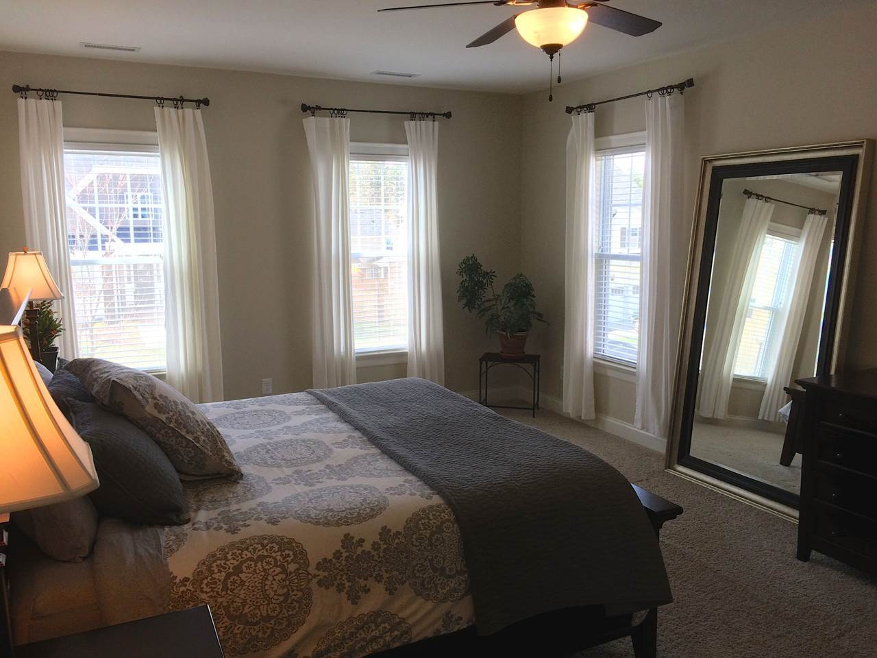 2 Hidden Ridge Court Durham, NC 27707 - Photo 11 of 25 Lots of great natural light from 3 oversized windows. A quaint sitting area with windown precedes this space. Owner's Bedroom