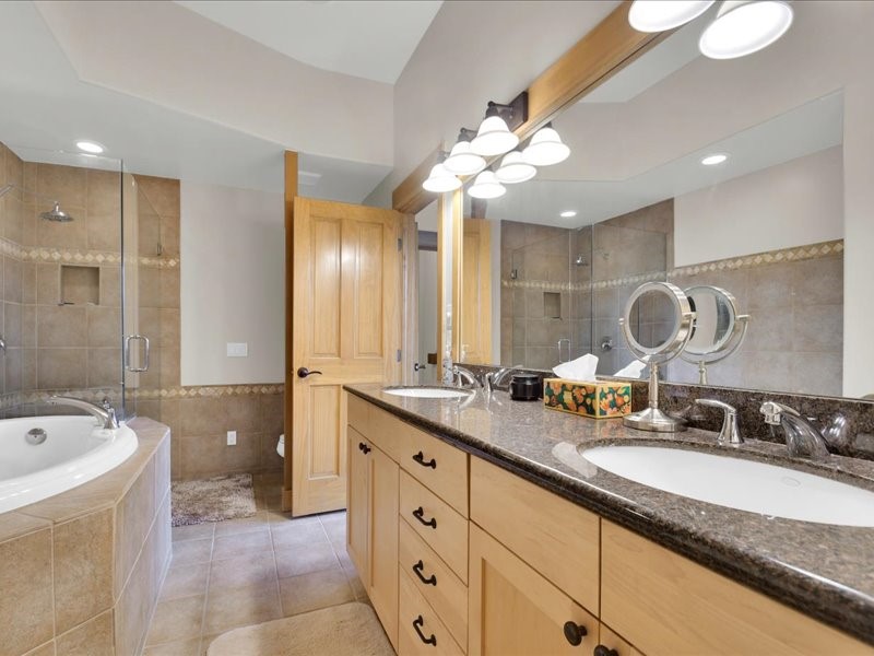 2584 Boreas Pass Road Breckenridge, CO 80424 - Photo 32 of 47 Primary bathroom #2, separate shower & tub