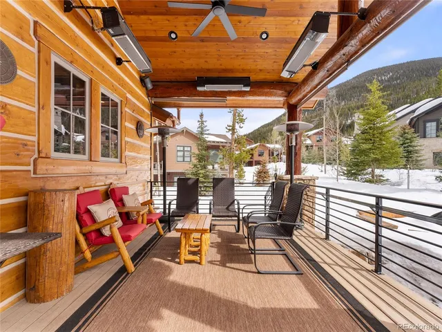 a view of outdoor seating