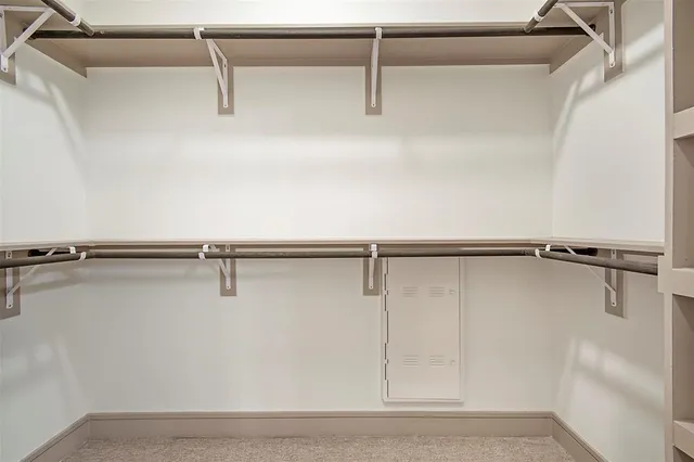 a close view of closet