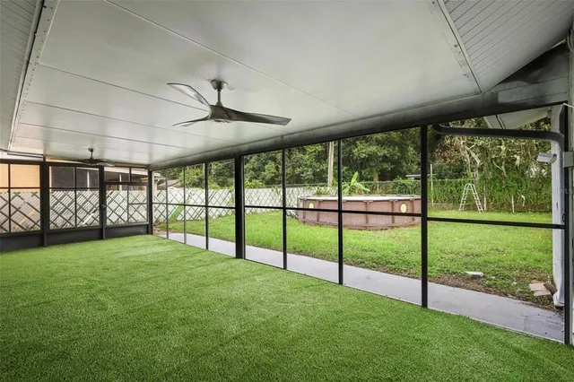 a view of a yard with a big yard