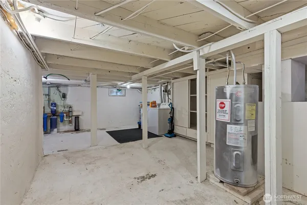 a view of a storage room