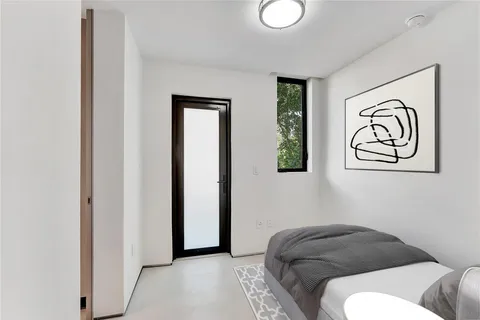 a car parked in a garage