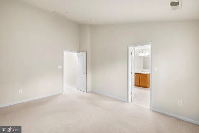 a view of an empty room