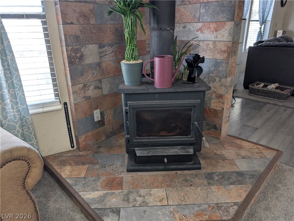 320 6th Street Panaca, NV 89042 - Photo 13 of 30 Detailed view of a wood stove