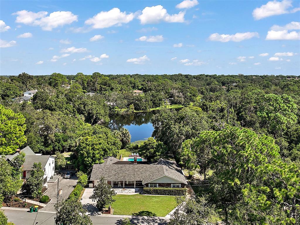 705 West Summit Court Mount Dora, FL 32757 - Photo 1 of 37 a view of a lake with houses in the back