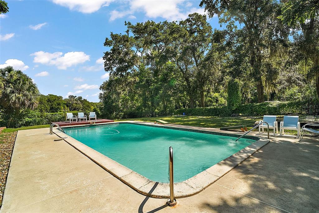 705 West Summit Court Mount Dora, FL 32757 - Photo 29 of 37 a view of a swimming pool with a yard