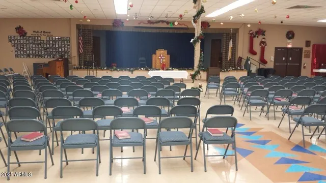 a view of a dinning tables and chairs in the patio