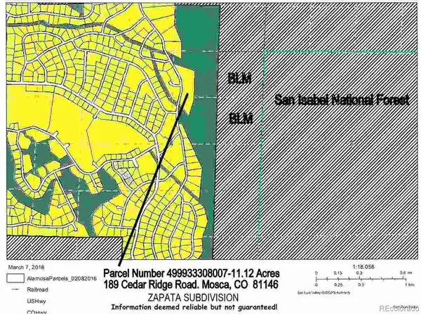 $90,000 | 189 Cedar Ridge Road, Mosca, CO 81146