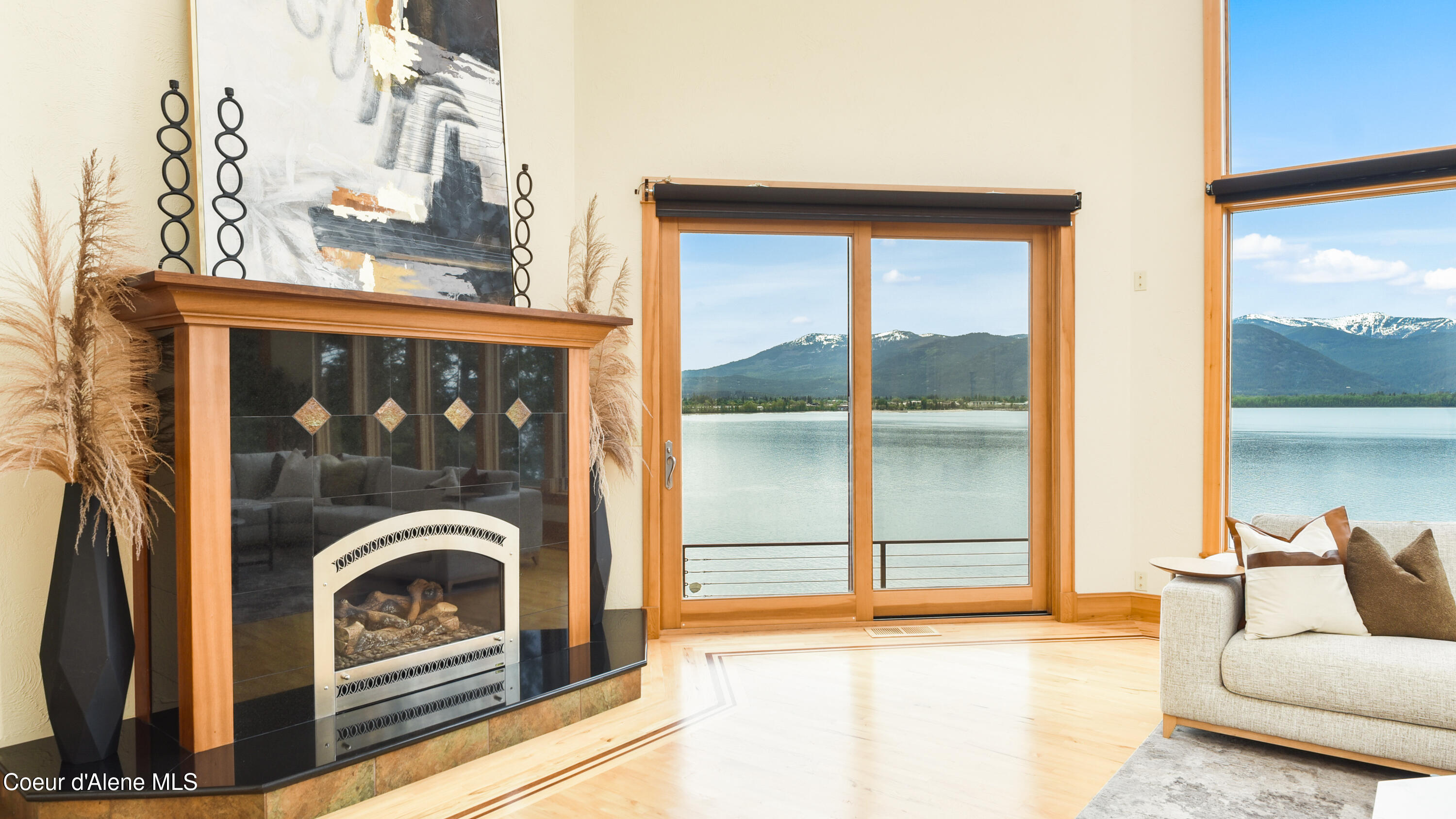 3361 Bottle Bay Road Sagle, ID 83860 - Photo 5 of 31 4 - Fireplace with View