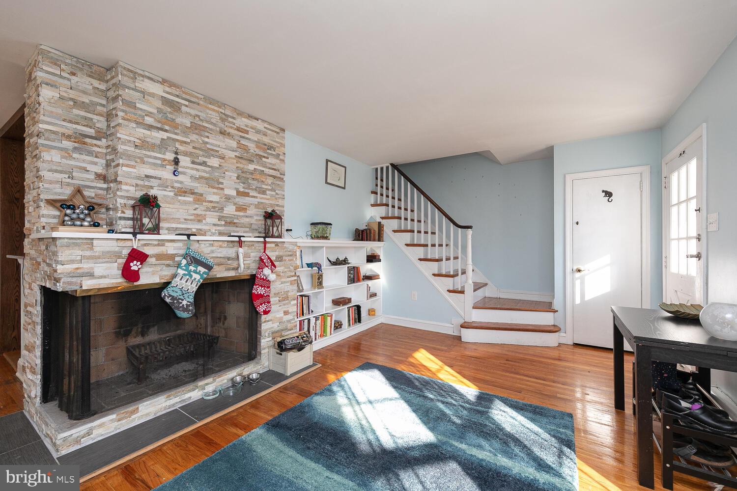1262 Huntingdon Road Abington, PA 19001 - Photo 7 of 50 Living room with wood burning fire place