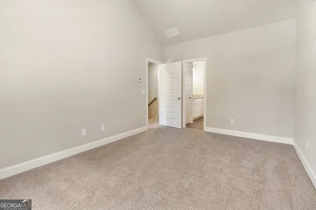 a view of an empty room