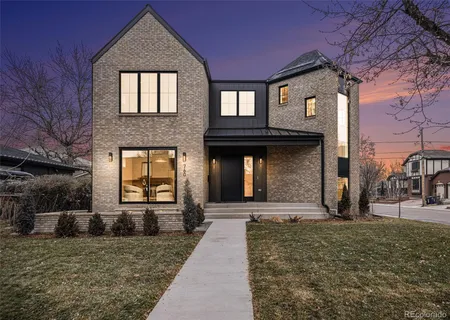 a front view of a house