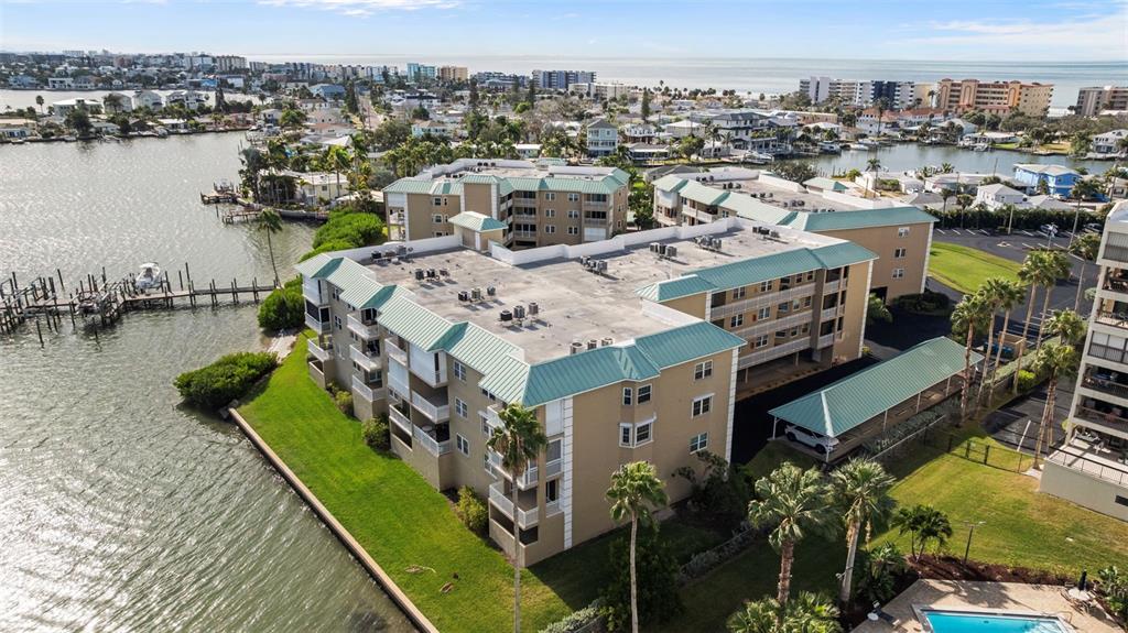 399 150th Avenue, Unit 309 Madeira Beach, FL 33708 - Photo 39 of 43 a picture of city view with lake view and ocean view