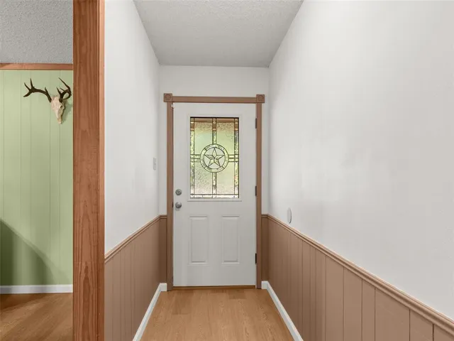 a view of hallway with window