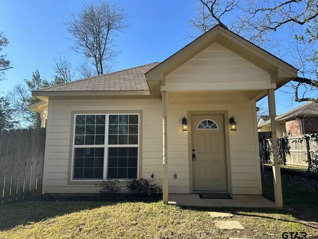 a front view of a house