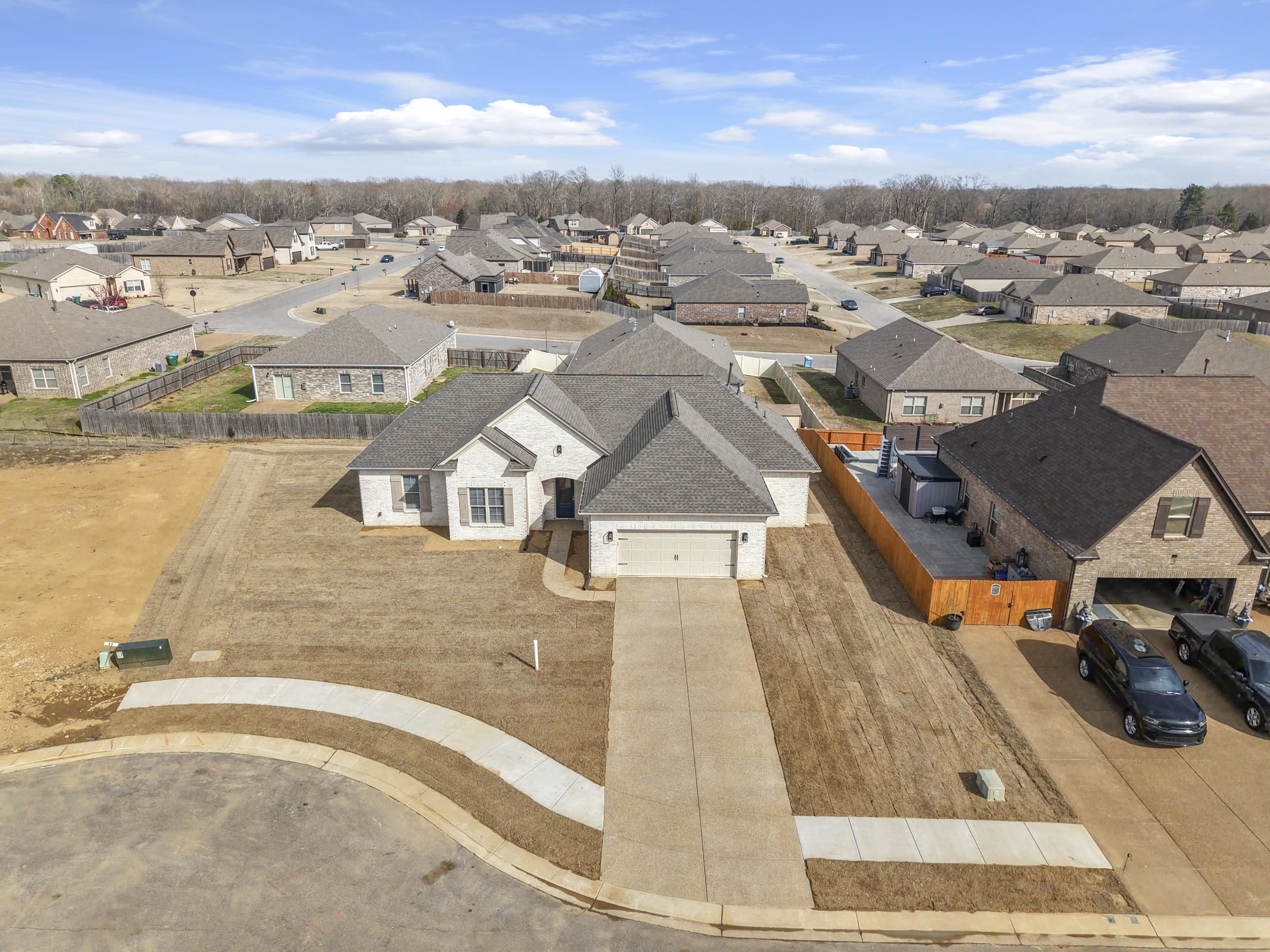 140 Oakland Rdg Cove Oakland, TN 38060 - Photo 5 of 30 Aerial view of residential area