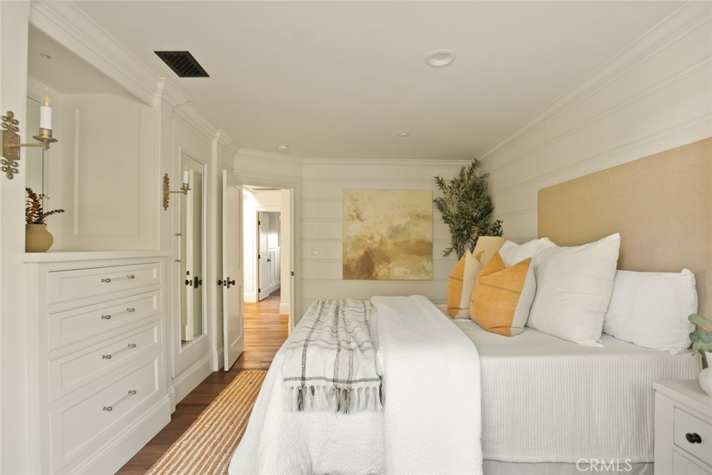 326 Ruby Street Laguna Beach, CA 92651 - Photo 46 of 71 a bedroom with a bed and a walk in closet