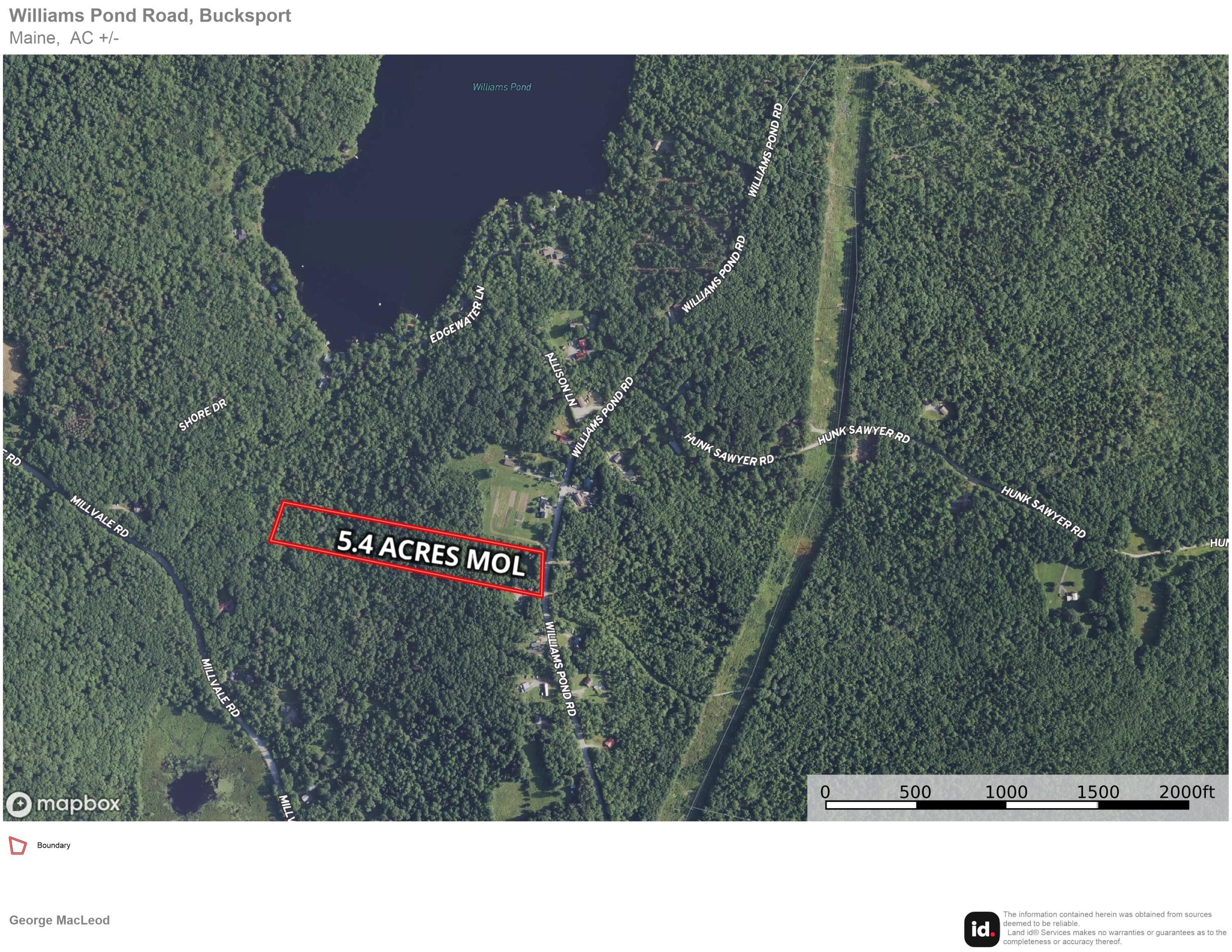 0 Williams Pond Road Bucksport, ME 04416 - Photo 1 of 5 Aerial Map Williams Pond West