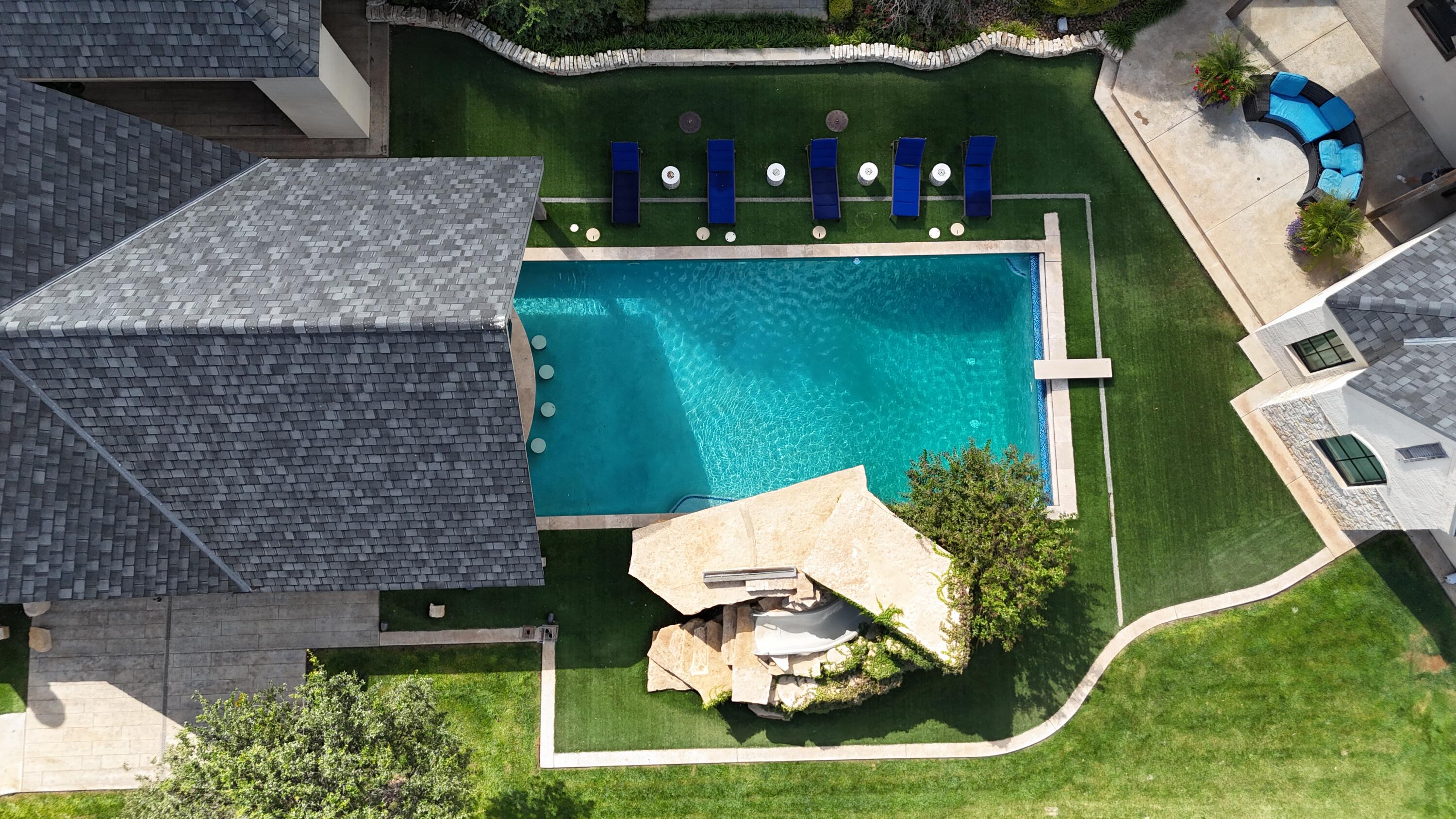 4008 139th Street Lubbock, TX 79423 - Photo 47 of 47 an aerial view of house with yard swimming pool and outdoor seating
