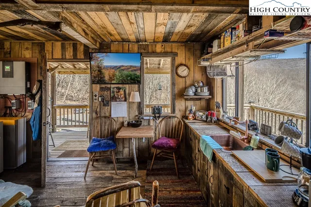 a view of an outdoor space with seating area