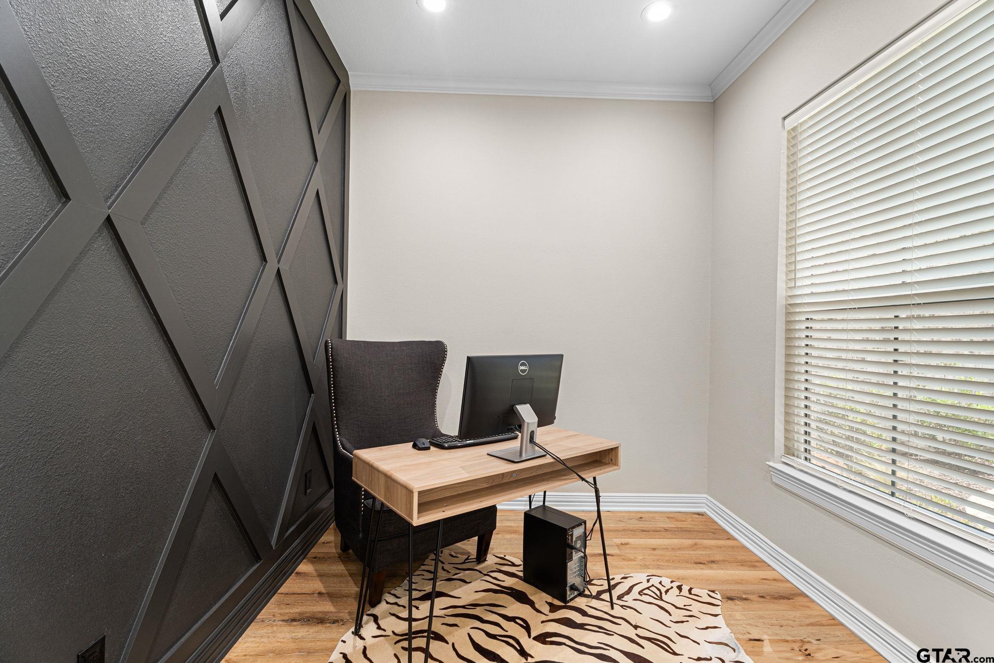 12293 Harlon Street Flint, TX 75762 - Photo 11 of 33 a view of a workspace with furniture and a window