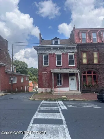 a front view of a house