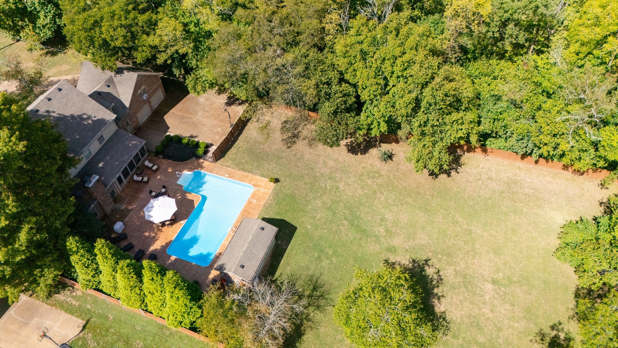 1400 Arrowhead Drive Brentwood, TN 37027 - Photo 6 of 15 an aerial view of a house with a yard and garden