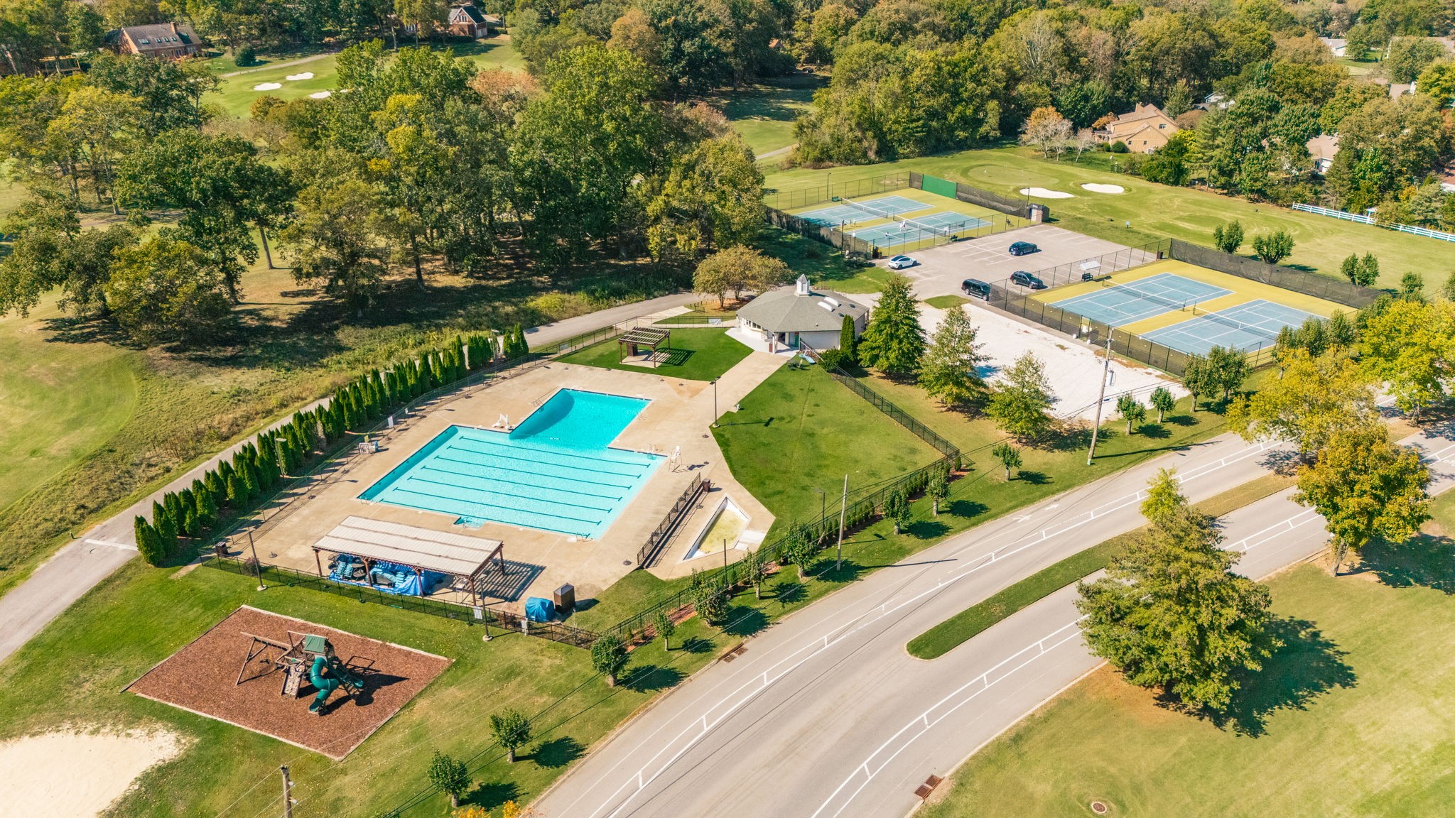 151 Baltusrol Road Franklin, TN 37069 - Photo 56 of 61 an aerial view of a house