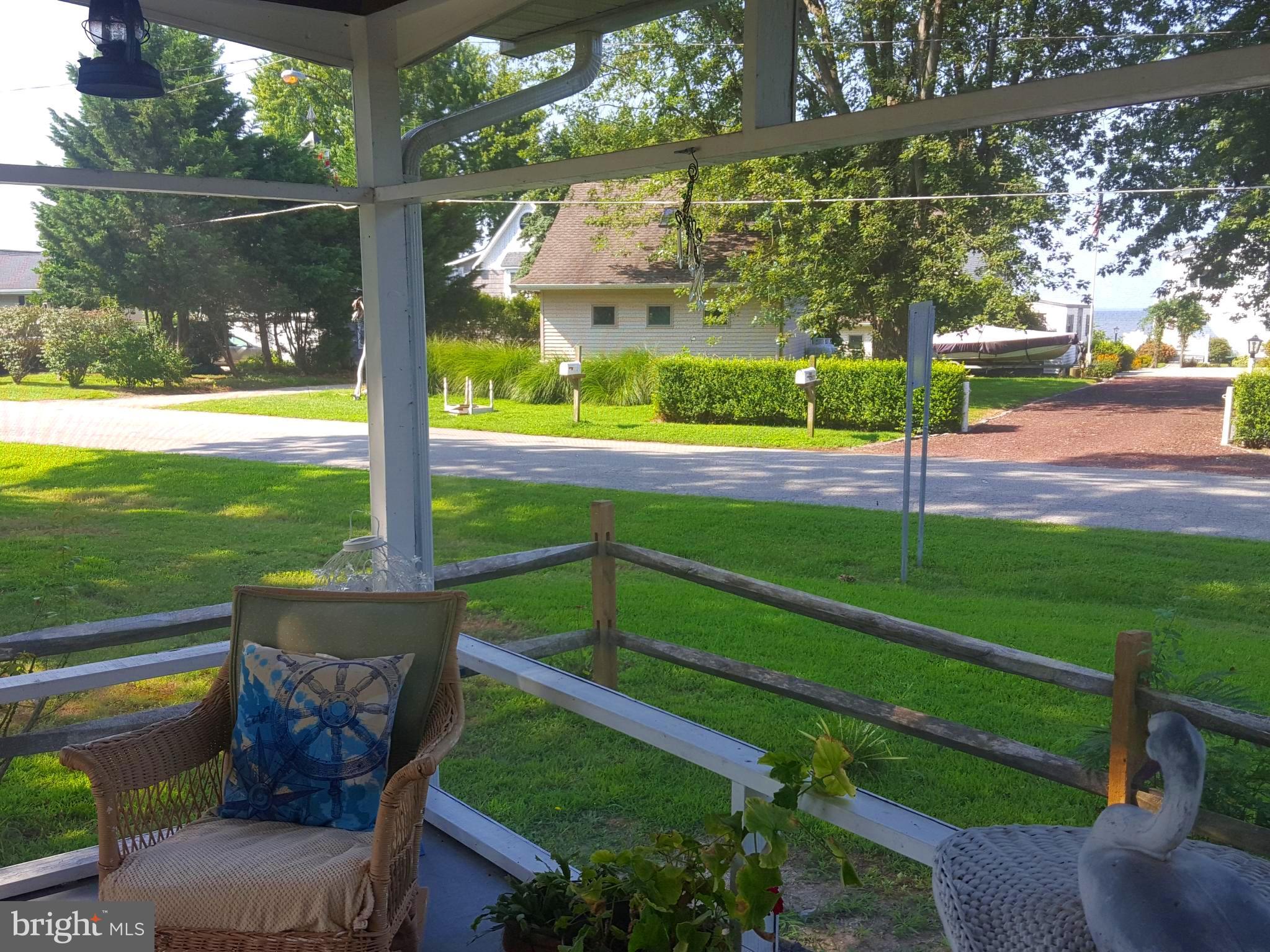5835 Beach Road Rock Hall, MD 21661 - Photo 9 of 26 View from screened porch