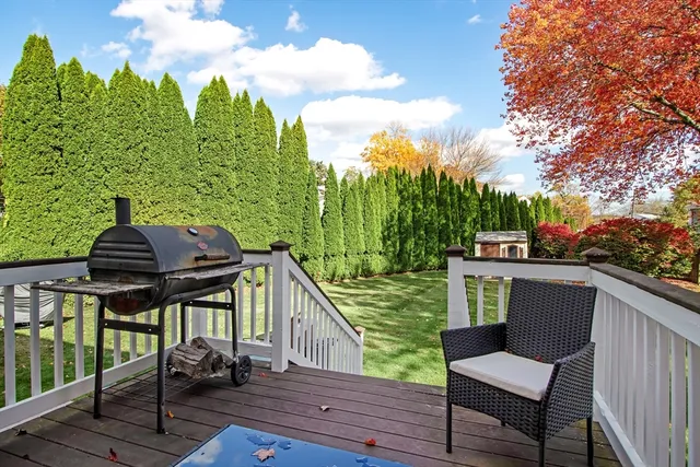 a view of deck with furniture