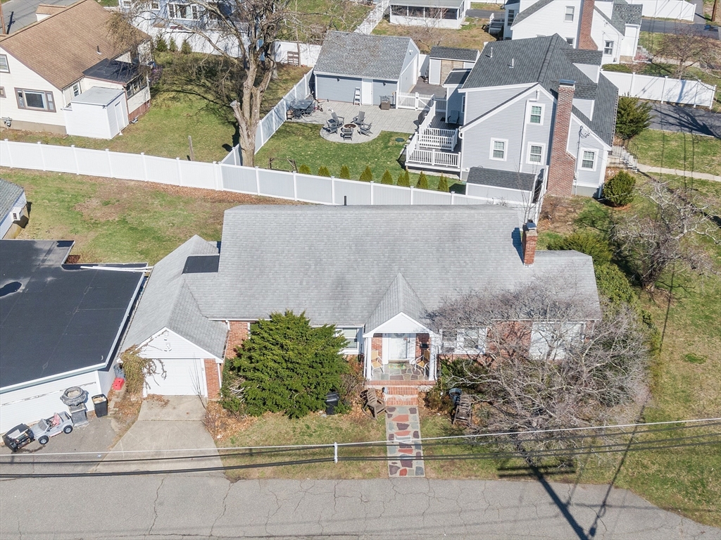 344 Broadway Lynnfield, MA 01940 - Photo 17 of 23 an aerial view of residential houses with outdoor space and parking